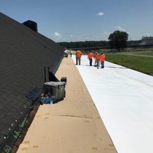 Commercial roof inspection